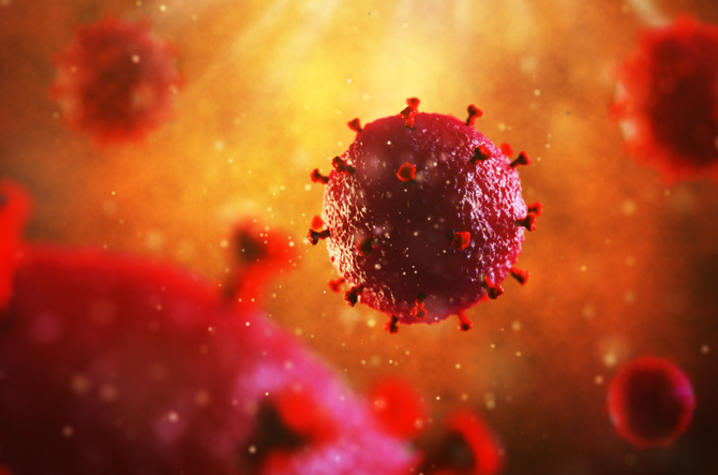Photo of HIV virus