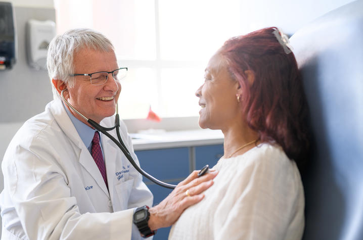 Photo of Dr. David Booth with patient Nicole Creech