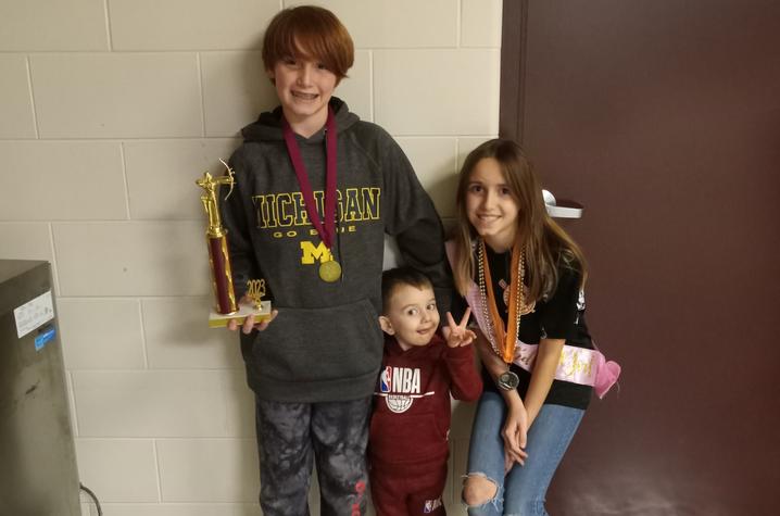 Granger adores his older brother Caden and big sister Laken. Their parents say the adoration is mutual.