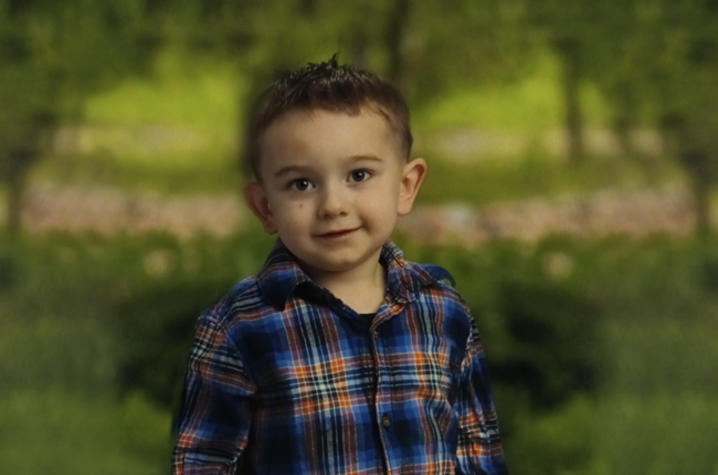 Granger continues to grow and reach milestones since his diagnosis as a newborn.He recently finished his first year of preschool. Photo by Lifetouch School Photography.