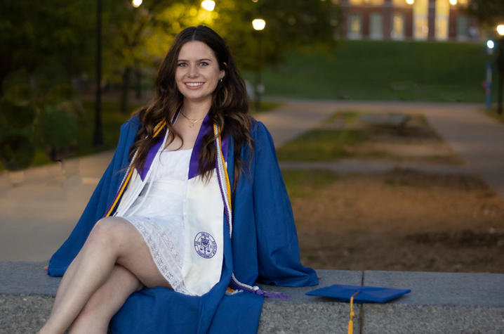 Gretchen Ruschman graduating from the University of Kentucky