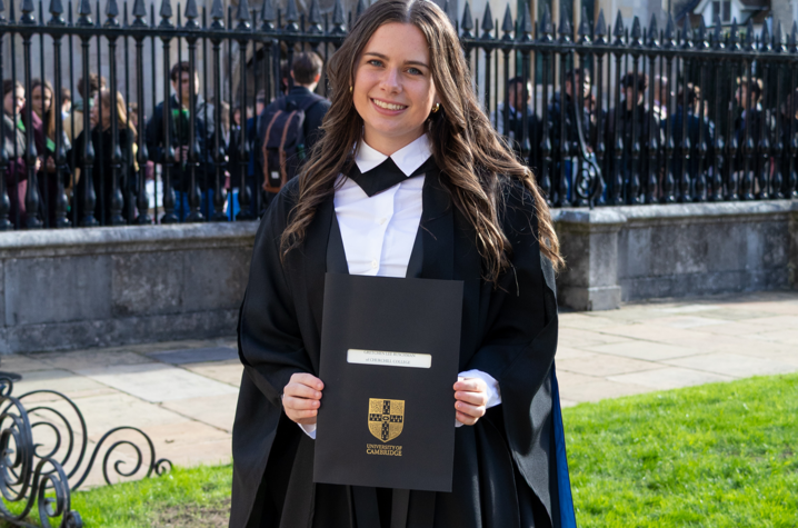 Gretchen Ruschman graduating from Cambridge University 
