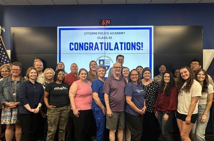 Citizen Police Academy class of 23 standing for a group photo