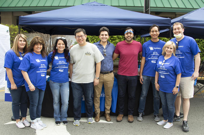 Dr. Melvyn Yeoh joined by three UKCD Division of Oral & Maxillofacial Surgery residents and one fellow with Pike County Health Department support team