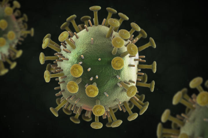 Photo of HIV virus