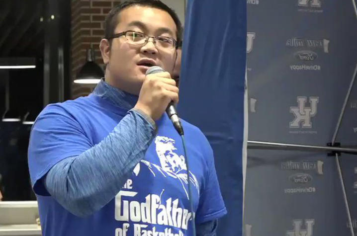 At Coach John Calipari’s call-in-show, Haotian Zhang asked him when he might see a countryman on the Big Blue team. The coach's response surprised him.