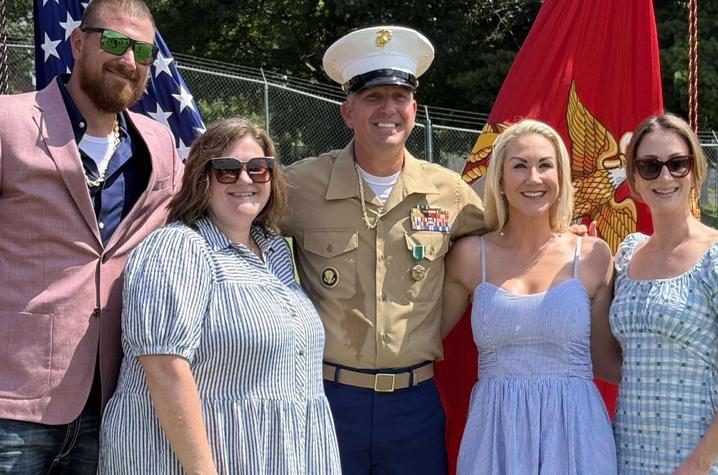 Nick Lanier with his family