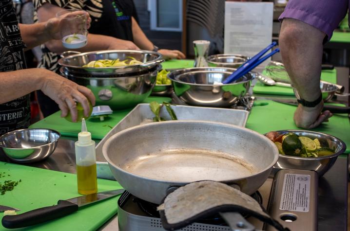 The goal of the classes is for participants to be able to walk into their kitchens confidently and not have to stress about what they are going to have for dinner that fits within the guidelines. Photo by UK HealthCare Brand Strategy.