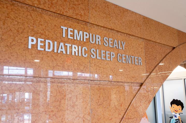 image of sign at entrance of sleep center