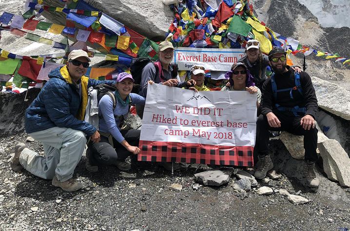 Maya Husayni at Mt. Everest Base Camp