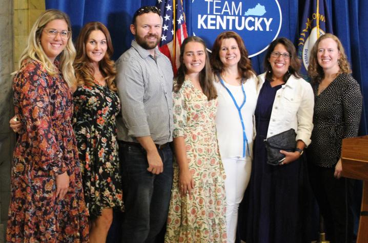 Members of the CIO from left to right including Natalie Wilhite,  Caree McAfee, Todd Burus, Madeline Brown, Mindy Rogers (KCP), Elaine Russell (KCC), and Pamela Hull.