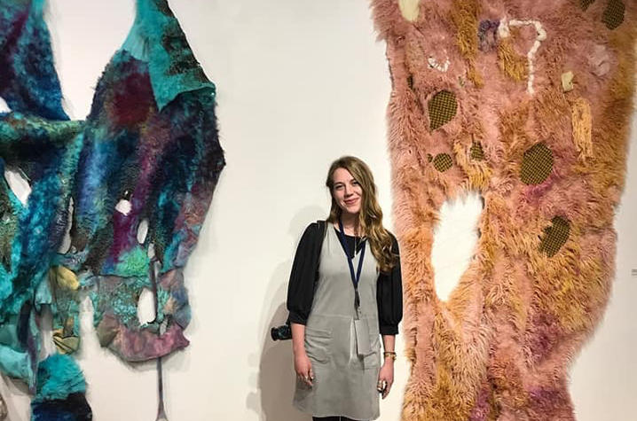 NCUR focuses on creative works in oral, poster or performance/visual arts presentations. UK Fine Arts senior Liz Moore displayed her visual art at NCUR 2018.