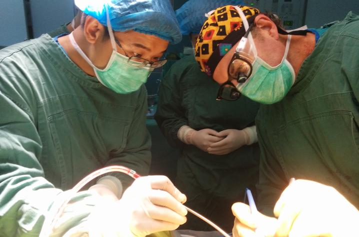 photo of DBS surgery in China