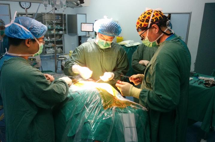 photo of DBS surgery in China