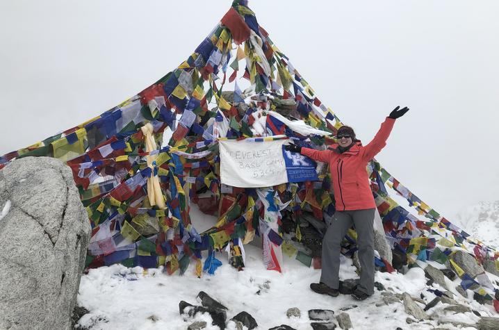 Dr. Kimberly Kaiser on Mount Everest