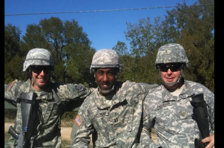 Ahmad Alexander and 2 fellow service members