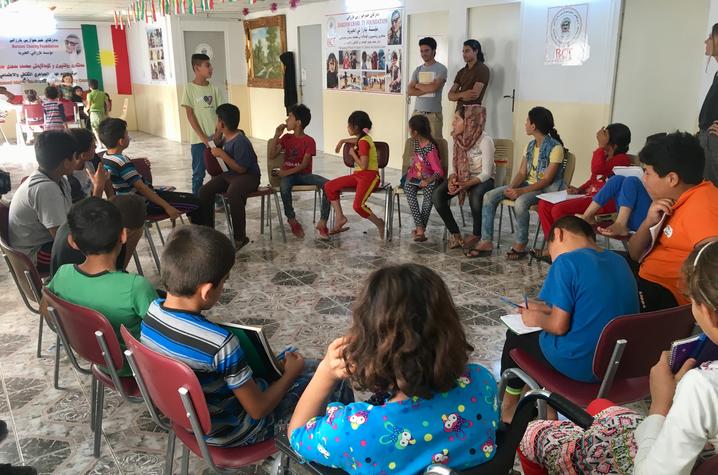 Youth empowerment workshops allowed children to share their experiences