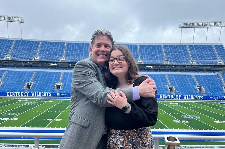 JB Bradley and his daughter, Cali, at UK College of Medicine's Match Day. Photo provided by JB Bradley.