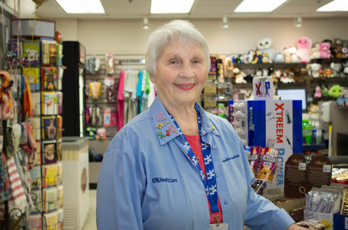 Photo of Janice Boyd in the hospital gift shop
