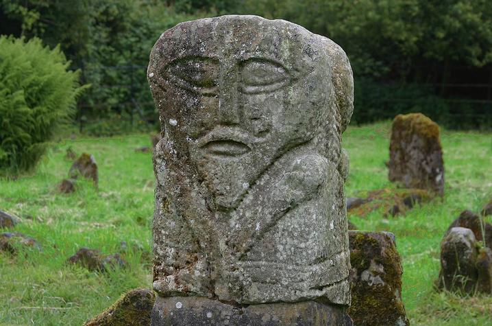 Janus Face Stone Figure, Boa Island, County Fermanagh, Ireland