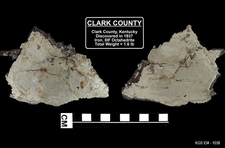 photo of meteorite in Clark County, Kentucky
