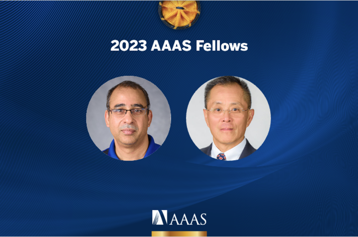 UK's Pradeep Kachroo (left) and Yang-Tse Cheng (right) are among the 502 scientists, engineers and innovators elected as 2023 AAAS Fellows. Photo provided.