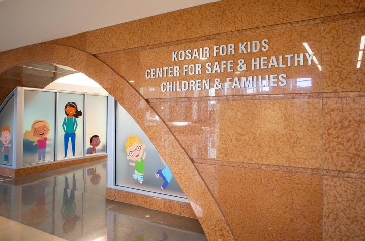 Image of entrance to Kosair for Kids pediatrics forensics clinic