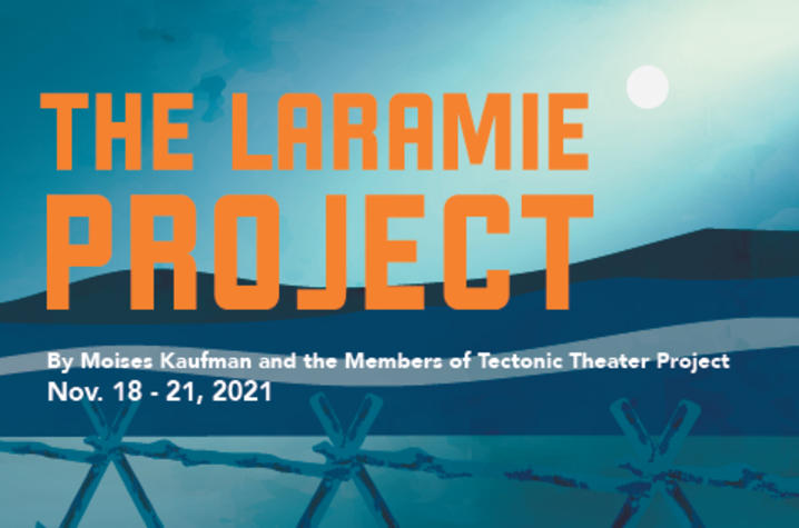 web banner for UK Theatre's "The Laramie Project"