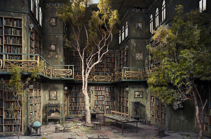 photo of "Library" from "The City" by Lori Nix