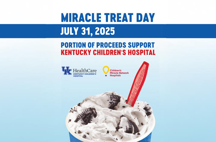 promotional graphic with image of a DQ blizzard