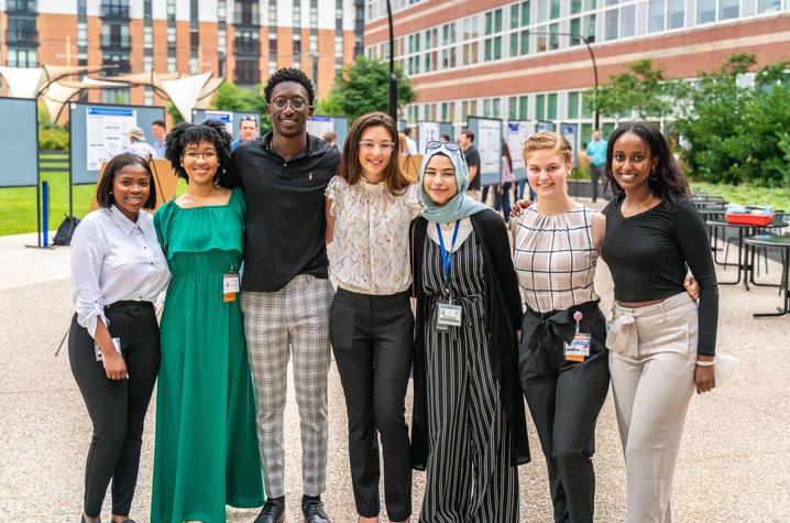 Students from this year's Markey STRONG Scholars Program photographed July 30, 2021.