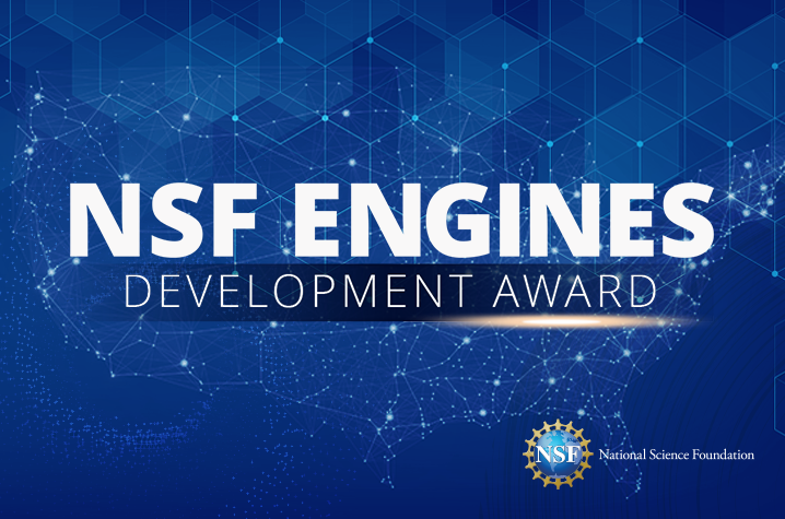 NSF Engines Development Award with National Science Foundation logo on U.S. map
