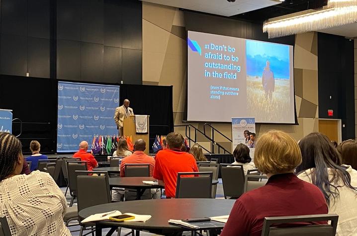 Featured speaker Everett McCorvey. 