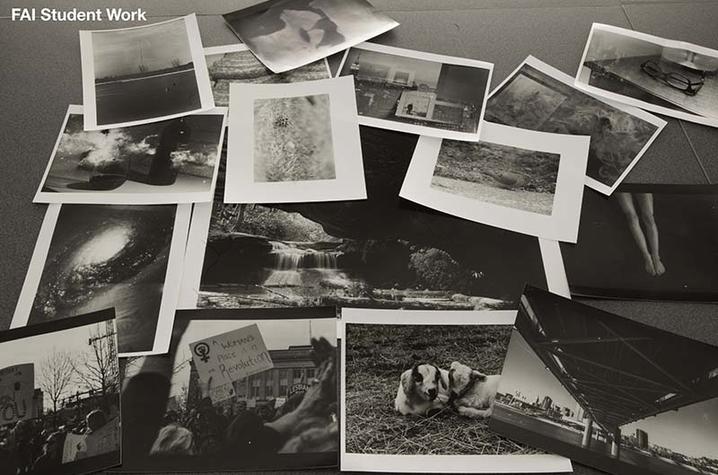 photo of photos from students at Fine Arts Institute
