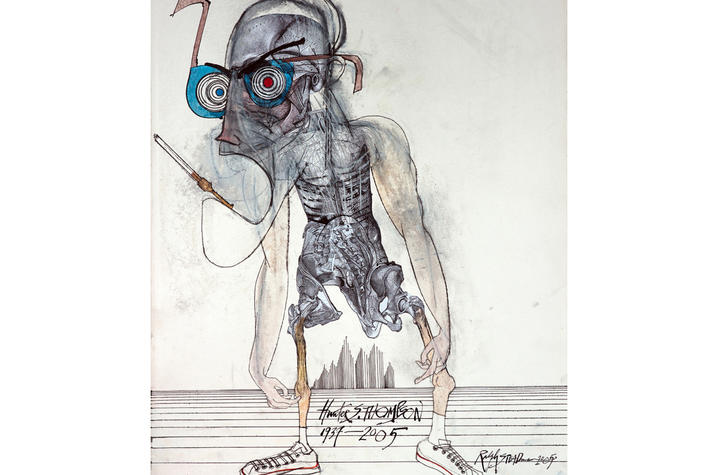 photo of illustration "Hunter S. Thompson" by Ralph Steadman