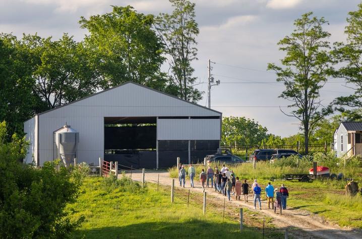 Touring the different water conservation sites