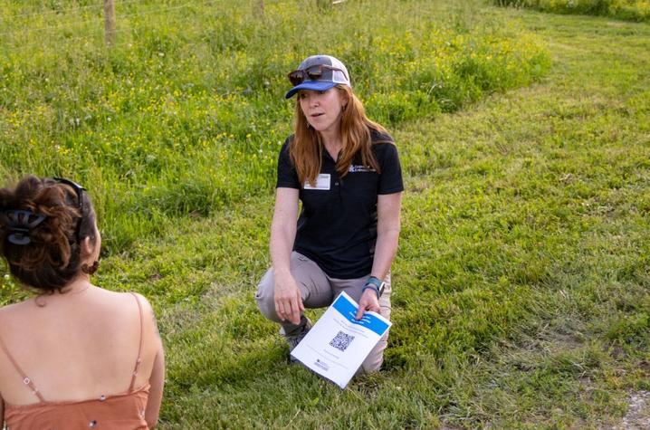 Amanda Gumbert interacting 