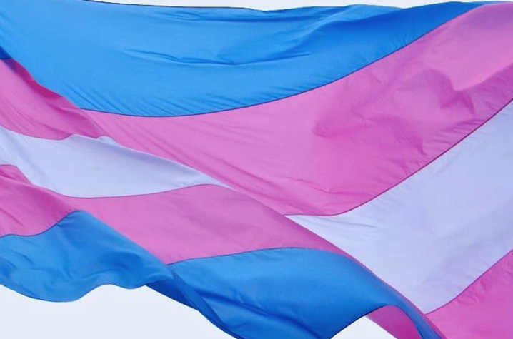 Trans flag. 