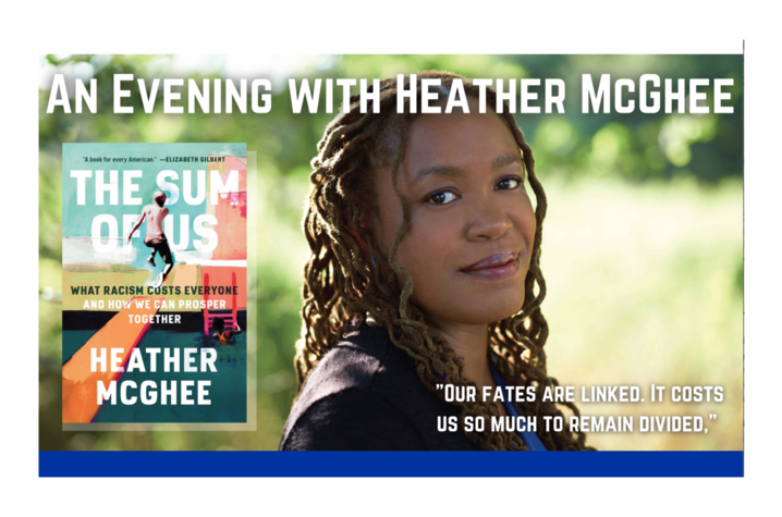 "An Evening with Heather McGhee" will be April 28.
