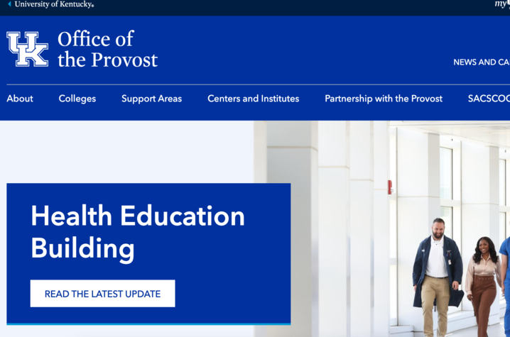 Health Education Building website screengrab