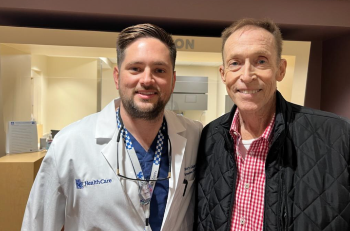 image of Dr. Galuppo with patient Ron Bird