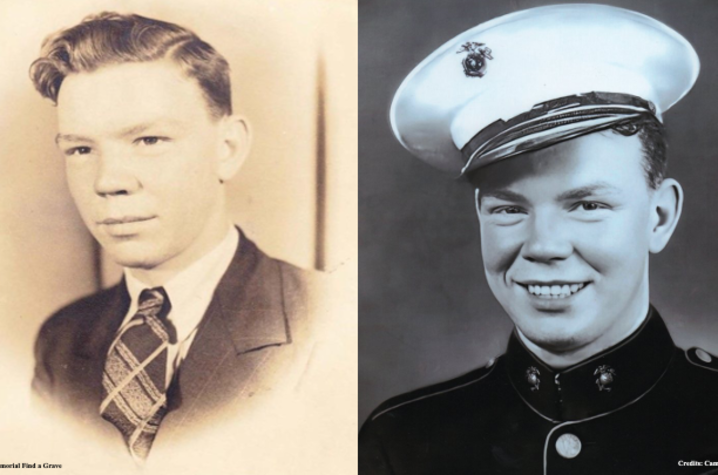 Among the nearly 10,000 names of Kentuckians who died in service during World War 2 is Franklin Sousley, a Kentucky native who died in battle at Iwo Jima. Photos from Find a Grave. These are photos of Franklin Sousley, a Marine, of Hilltop, Kentucky.