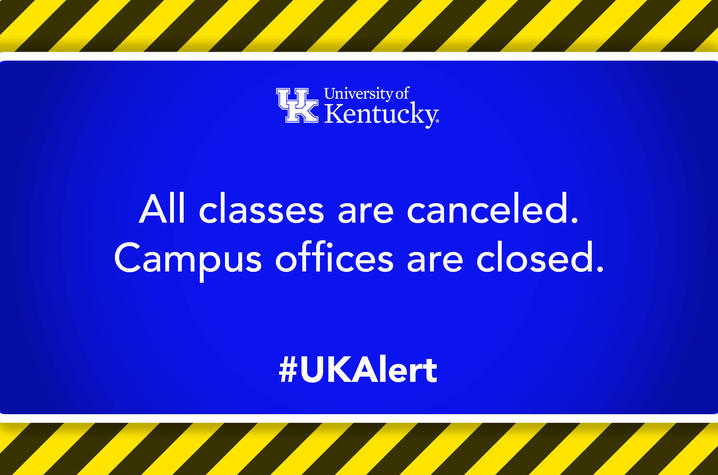 graphic saying classes canceled