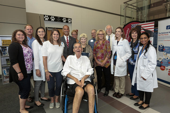 Photo of Talbott Todd and his multidisciplinary team at UK HealthCare's ALS Clinic
