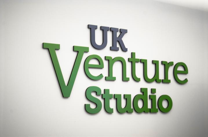 photo of UK Venture Studio signage