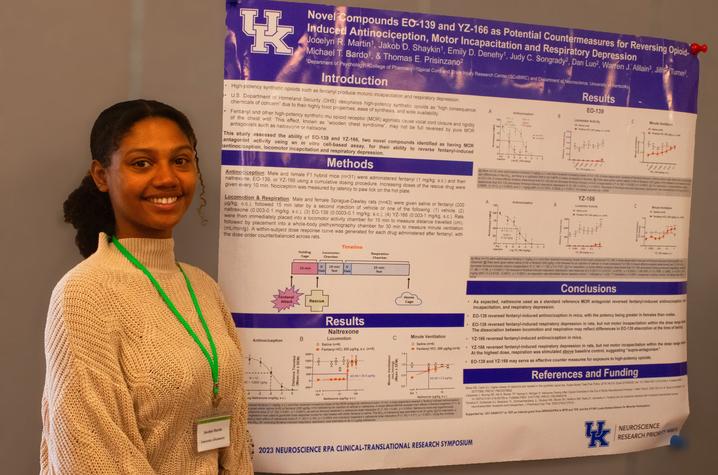 UK's LSAMP scholars participated in a variety of activities at the symposium including a research poster presentation. Photo provided by LSAMP.