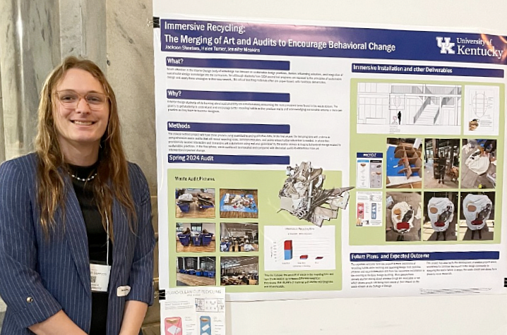 Skeeters presents her research at 2025 Posters at the Capitol in Frankfort, Ky. Photo by Helen Turner. 
