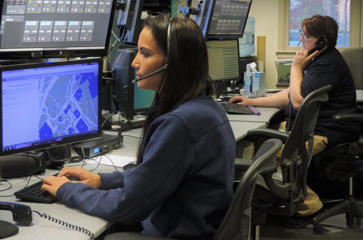 photo of University of Kentucky Police Communications Officer Heather Terrell and Kortnie Osbourne.