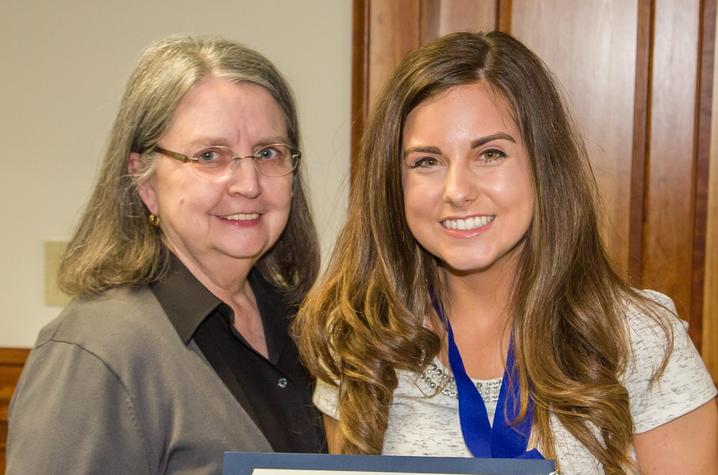 Virginia Groppo and Dr. Elizabeth Easter