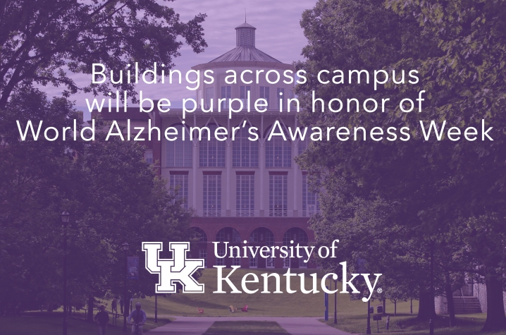 UK's campus will turn purple this week in honor of World Alzheimer's Awareness Month